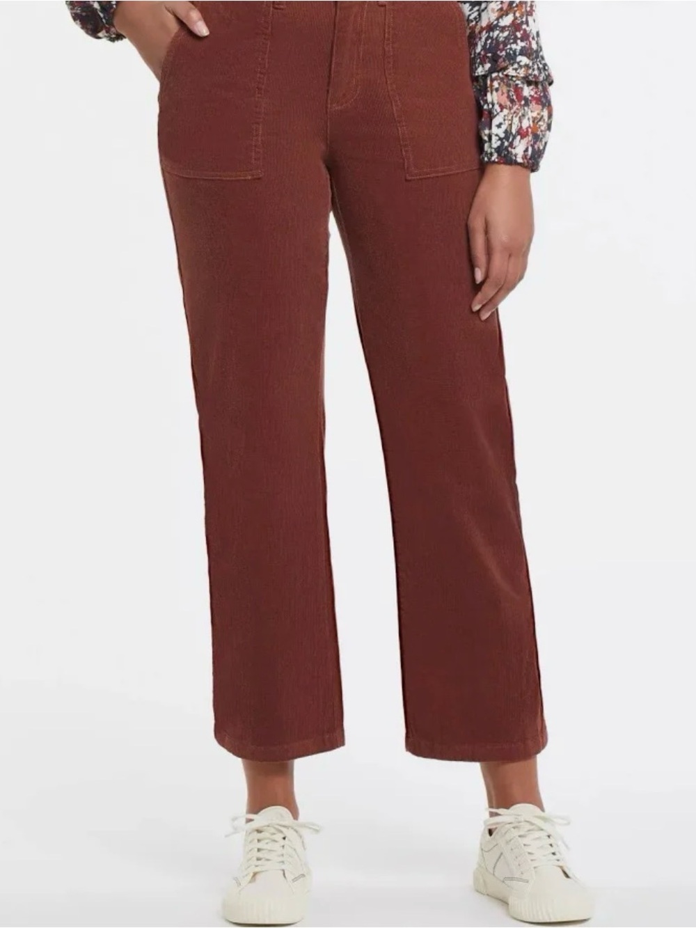 Tribal‎ Women's Ankle Corduroy Pants in Wine